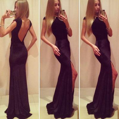 New Women Ladies Bandge Formal Prom Dress Cocktail Ball Evening Party Long Dress