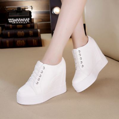 High Platform Sneakers with Thick Rubber Sole