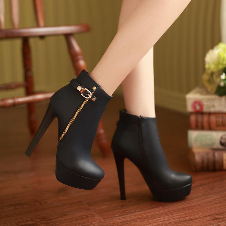 High Heel Boots With Side Zipper And Thick Sole – shopnsave.pk-hkpdtq2012.edu.vn