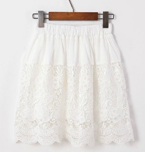 Spring Summer Retro Inspired Chantilly Lace Skirt on Luulla