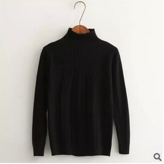 Cultivate One's Morality Thin Section Sets Knitted Turtleneck Sweater ...